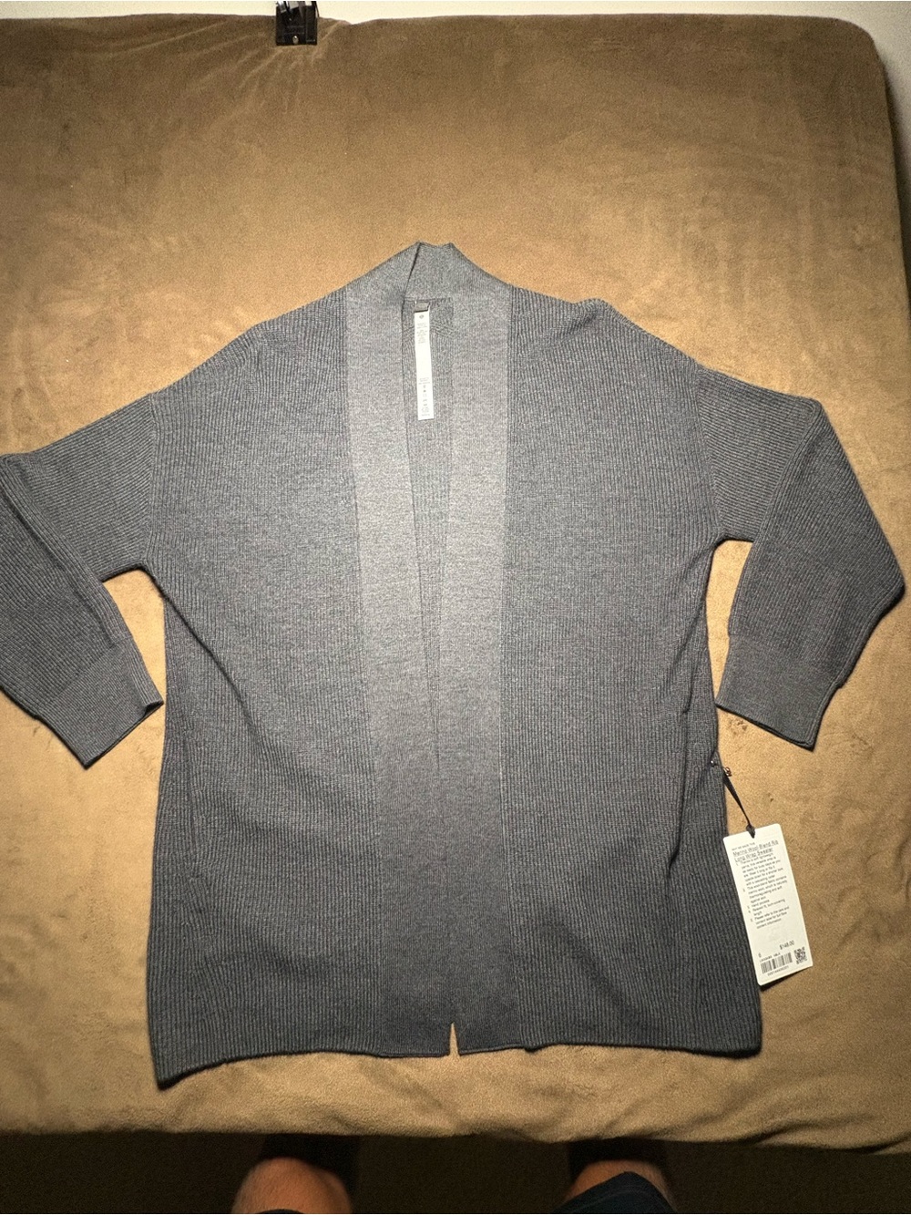 Lululemon Merino Wool-Blend Rib Long Wrap Sweater – Size 6